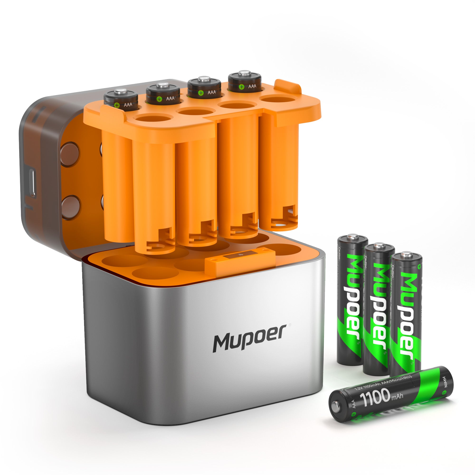 AAA NiMH Rechargeable Batteries with Hybrid Charger | AA/AAA Removable Charger for NiMH & Lithium-ion Battery