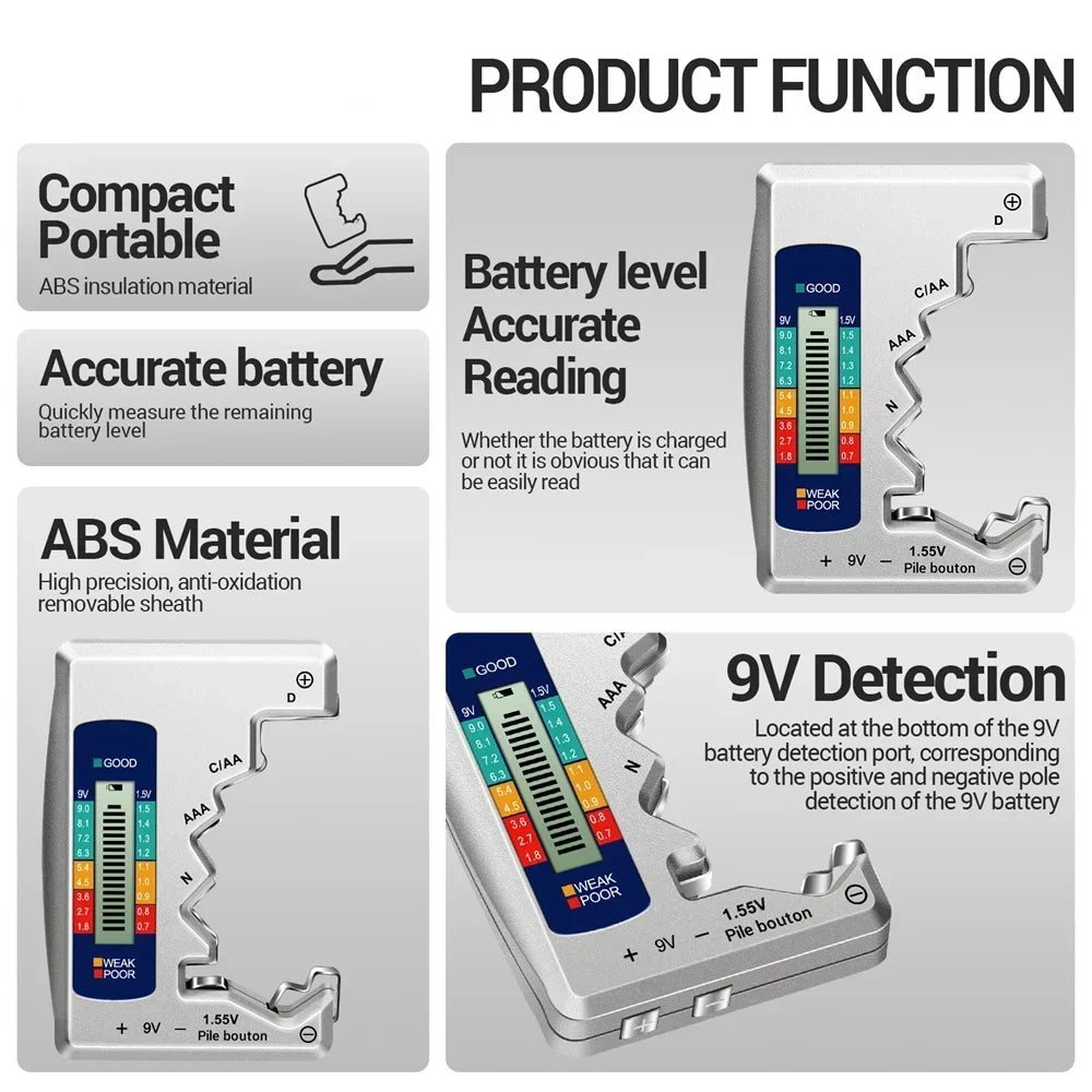 Mupoer Digital Battery Tester