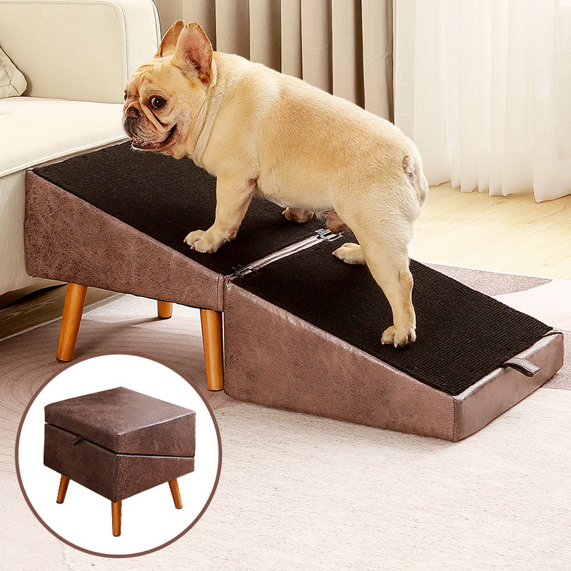 Ziluce® 2-in-1 Dog Ramp & Ottoman – Pet Steps and Footrest for Small & Senior Dogs
